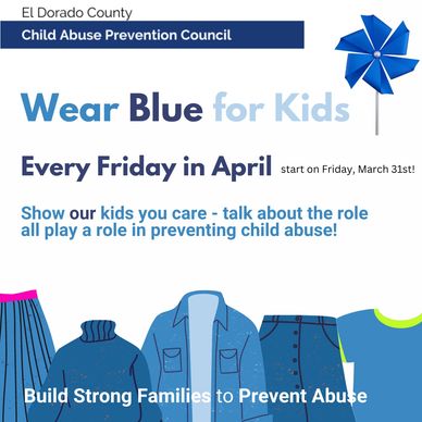 Wear blue for kids flyer